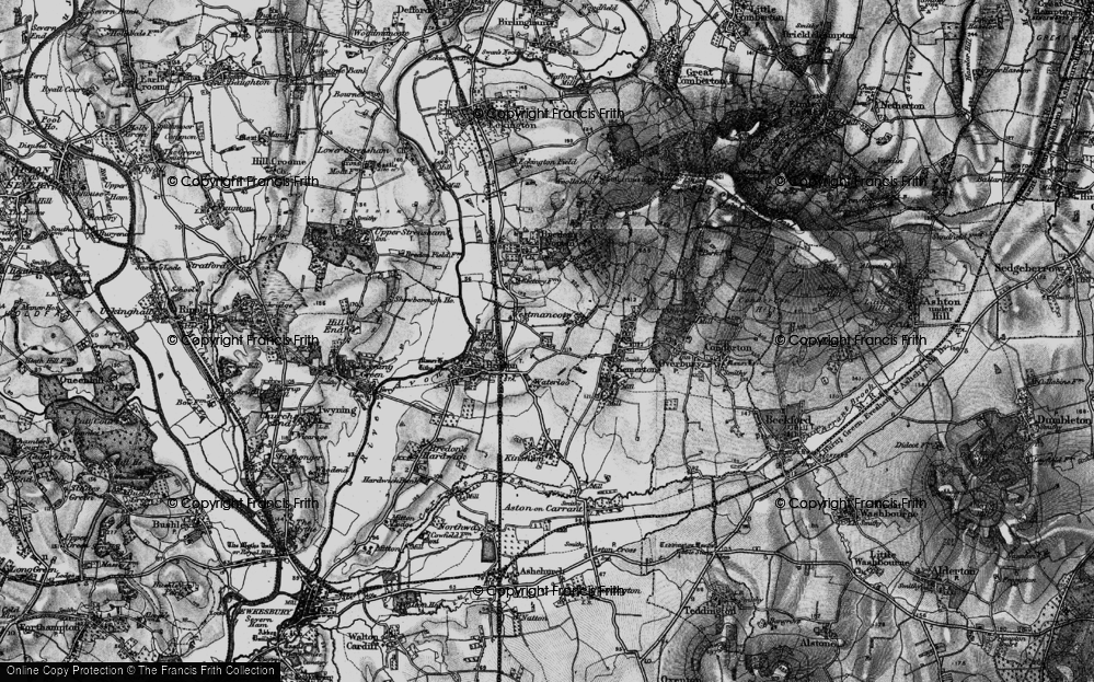 Old Map of Lower Westmancote, 1898 in 1898