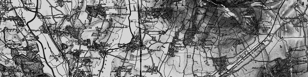 Old map of Lower Westmancote in 1898
