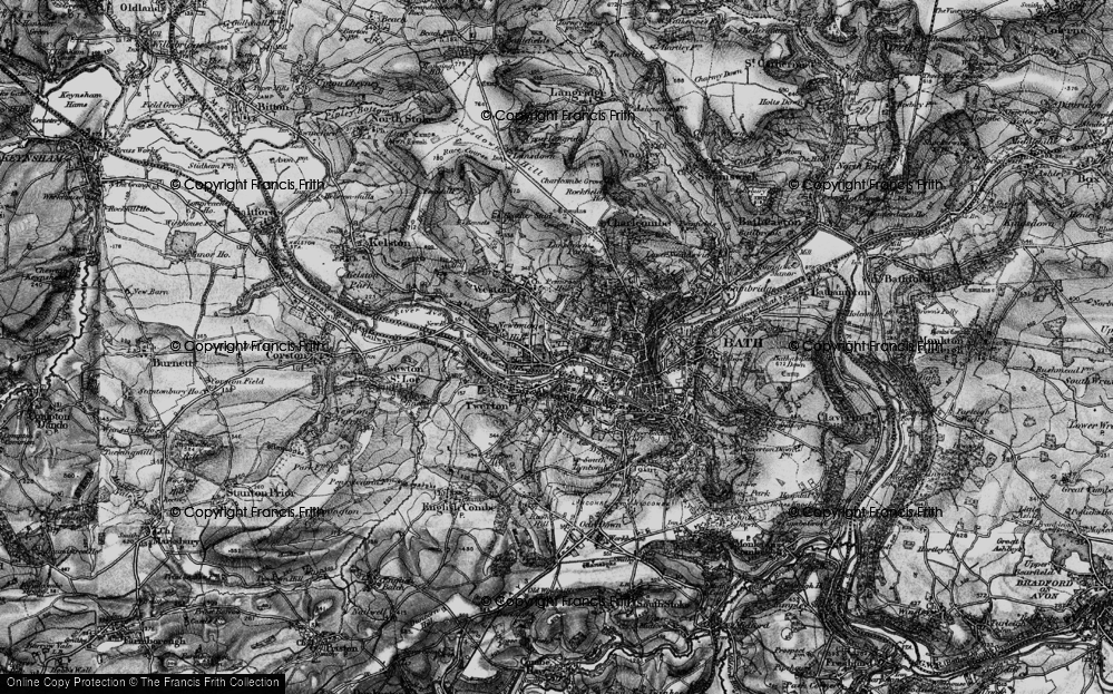 Old Map of Lower Weston, 1898 in 1898