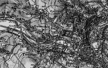 Old map of Lower Weston in 1898