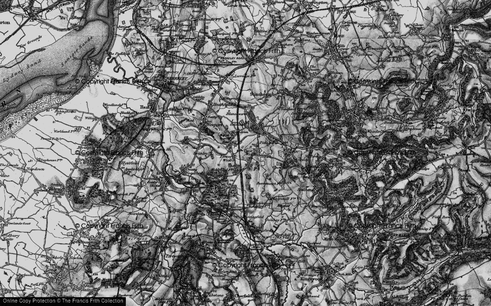 Old Map of Lower Wick, 1897 in 1897