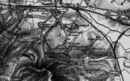 Old map of Lower Willingdon in 1895