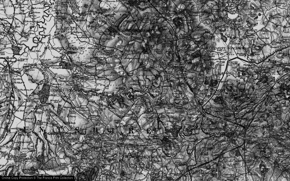 Old Map of Lower Wych, 1897 in 1897