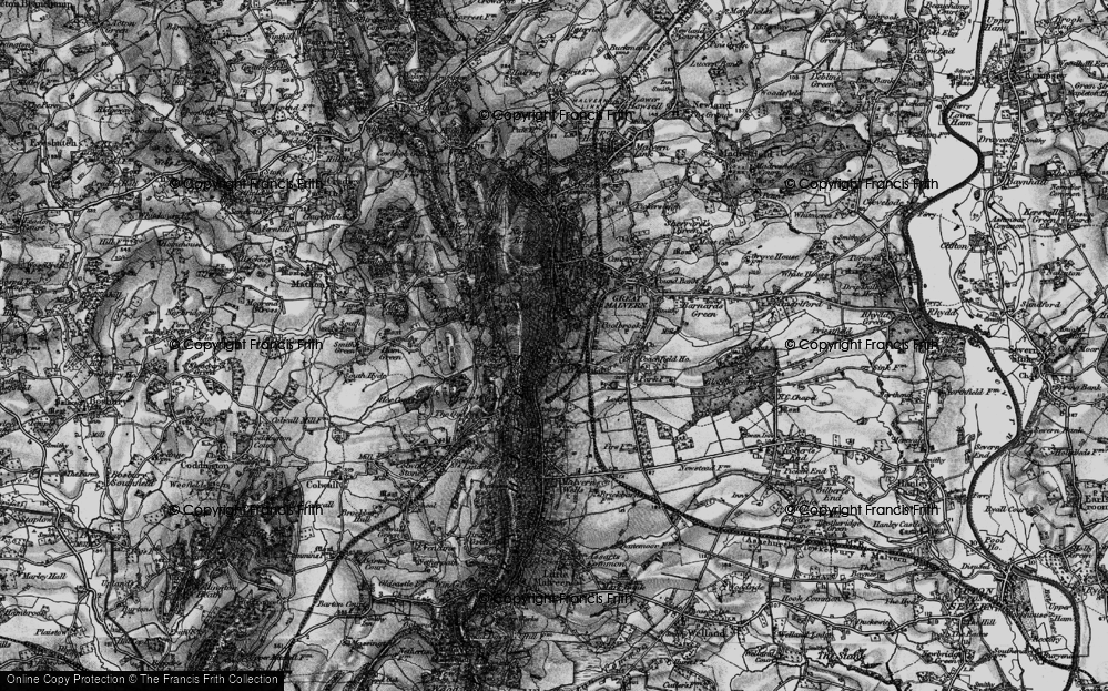 Old Map of Lower Wyche, 1898 in 1898