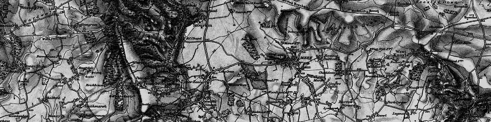 Old map of Zeals Knoll in 1898