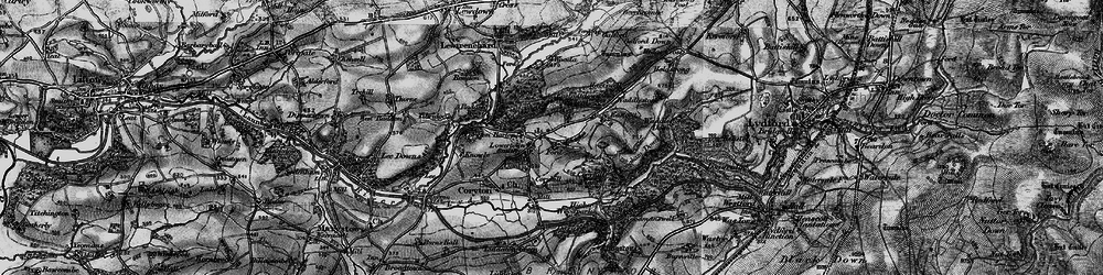 Old map of Lowertown in 1896