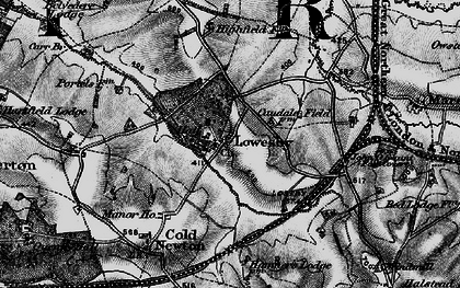Old map of Lowesby in 1899