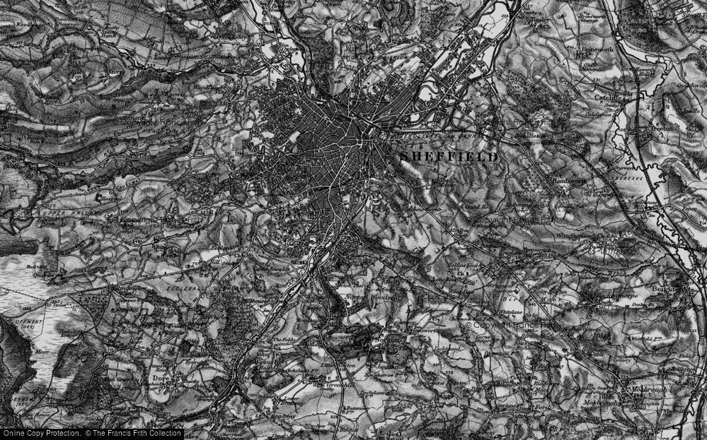 Old Map of Lowfield, 1896 in 1896