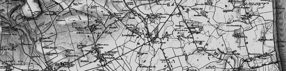 Old map of Lowthorpe in 1898