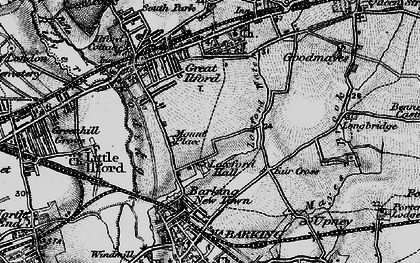 Old map of Loxford in 1896