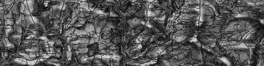 Old map of Loxhore Cott in 1898