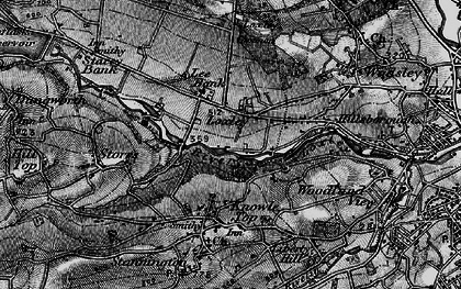 Old map of Loxley in 1896