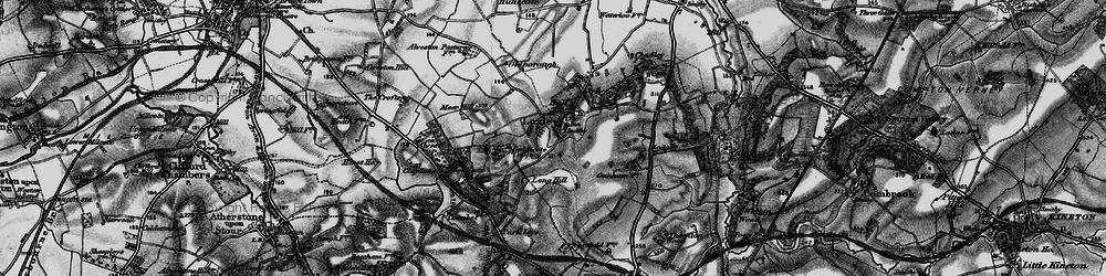 Old map of Alveston Pastures in 1898