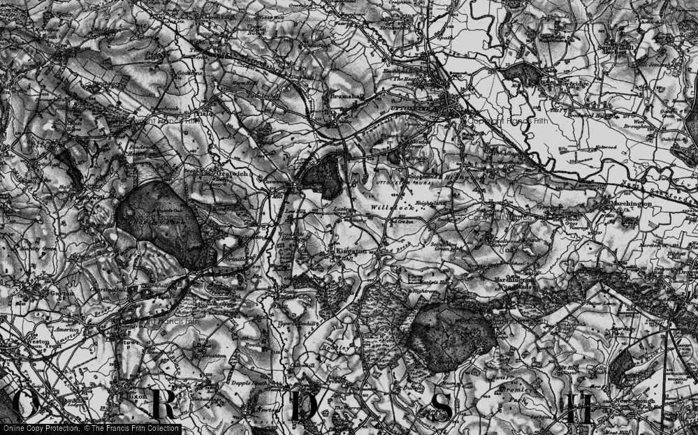 Old Map of Loxley Green, 1897 in 1897