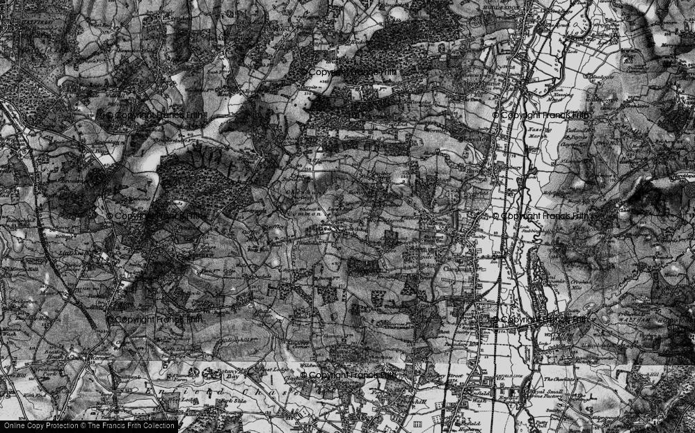 Old Map of Lucas End, 1896 in 1896