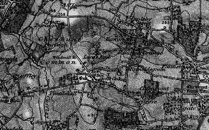 Old map of Lucas End in 1896