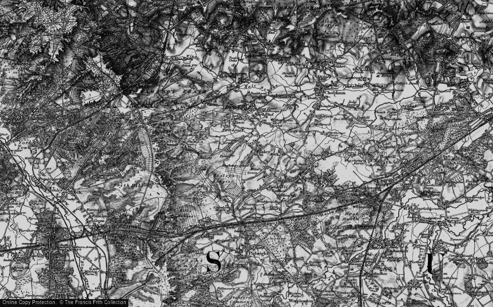 Old Map of Lucas Green, 1896 in 1896