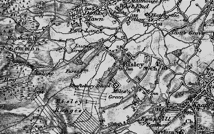 Old map of Lucas Green in 1896