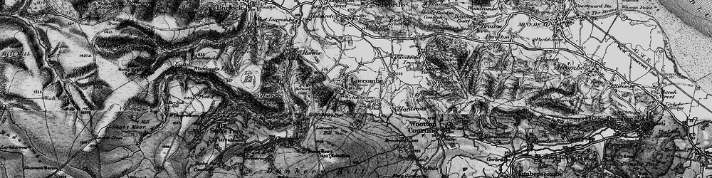 Old map of Wychanger in 1898