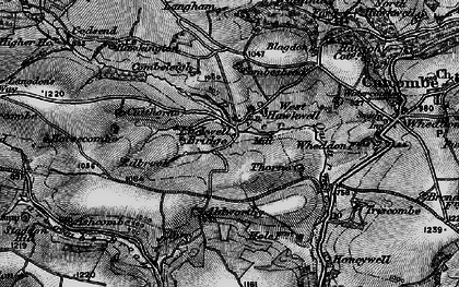 Old map of Luckwell Bridge in 1898