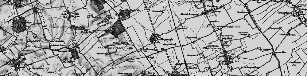 Old map of Wyham in 1899