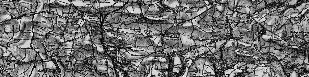 Old map of Black Moor in 1898