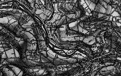 Old map of Luddenden Foot in 1896