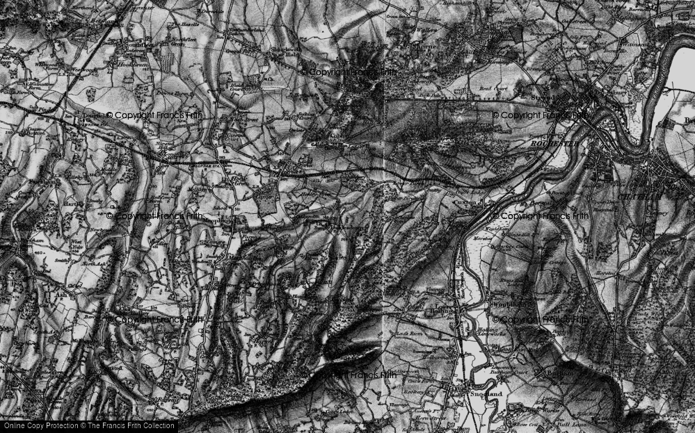 Old Map of Luddesdown, 1895 in 1895