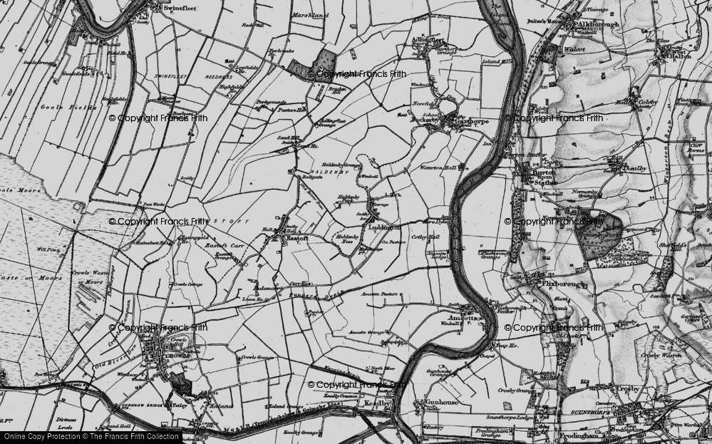 Old Map of Luddington, 1895 in 1895