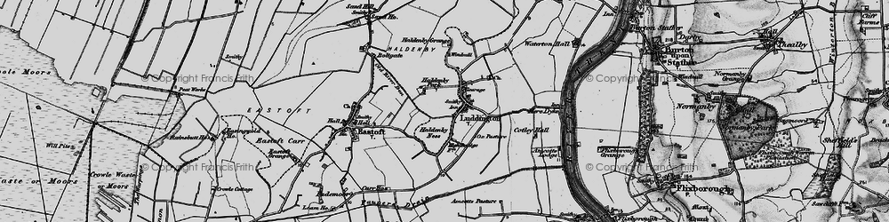 Old map of Luddington in 1895