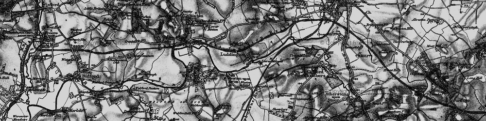 Old map of Luddington in 1898