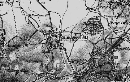 Old map of Ludgershall in 1896
