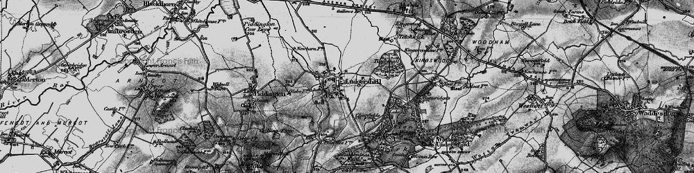 Old map of Ludgershall in 1896