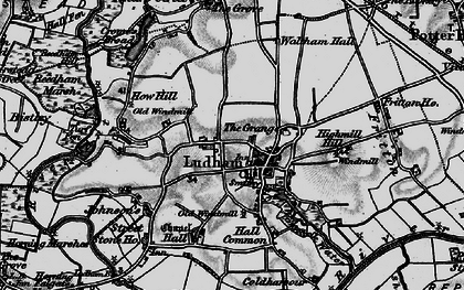 Old map of Ludham in 1898