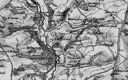 Old map of Bradridge Wood in 1895