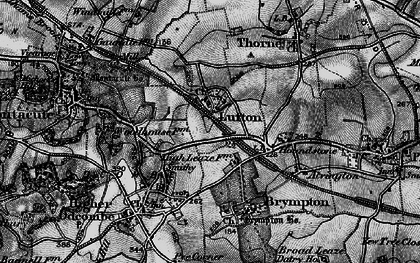 Old map of Lufton in 1898