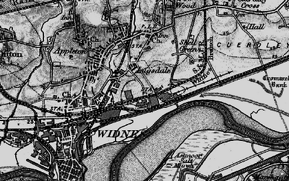 Old map of Lugsdale in 1896