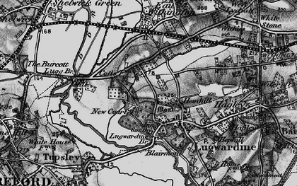 Old map of Lugwardine in 1898