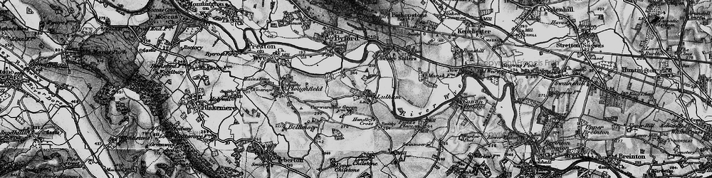 Old map of Lulham in 1898