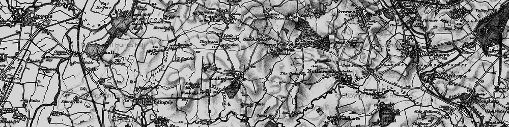 Old map of Lullington in 1898