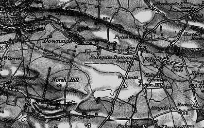 Old map of Lulsgate Bottom in 1898