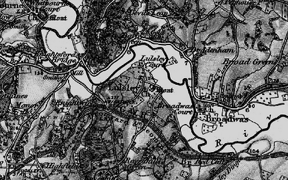 Old map of Lulsley in 1898