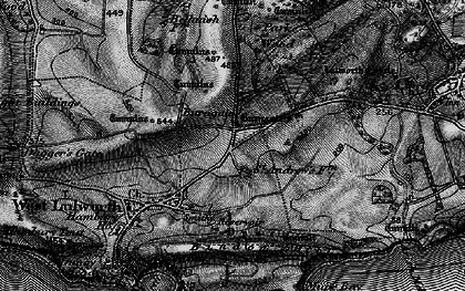 Old map of Lulworth Camp in 1897