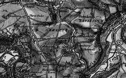 Old map of Buctor in 1896