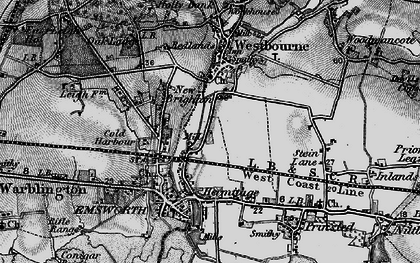 Old map of Lumley in 1895