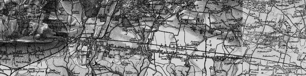 Old map of Lumley in 1895