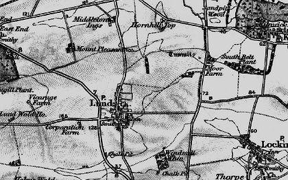 Old map of Lund in 1898