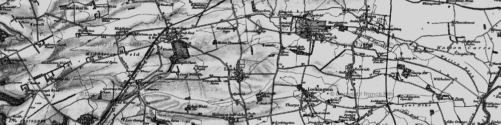Old map of Lund in 1898