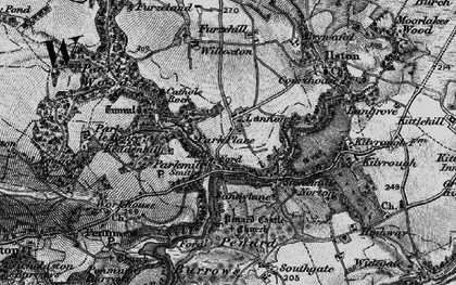 Old map of Furzehill in 1897