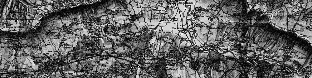 Old map of Lunsford in 1895